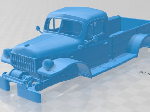 Caminh&atilde;o de carroceria para impress&atilde;o Dodge Power Wagon 1946 Modelo de Impressão 3D