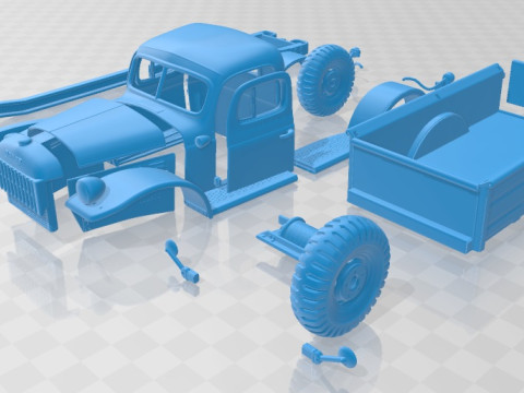 Dodge Power Wagon 1946 Printable Truck 3D Print Model