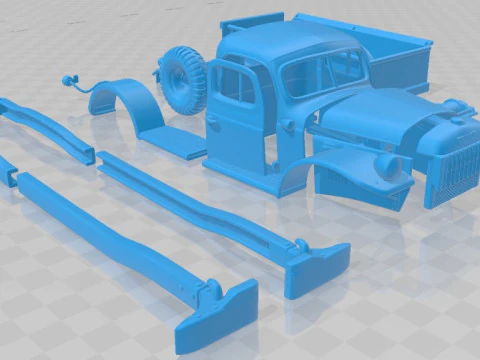 Dodge Power Wagon 1946 Printable Truck 3D Print Model