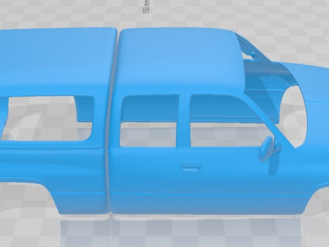 Dodge Ram 1500 Club Cab ST 1999 Printable Body Car Model do druku 3D