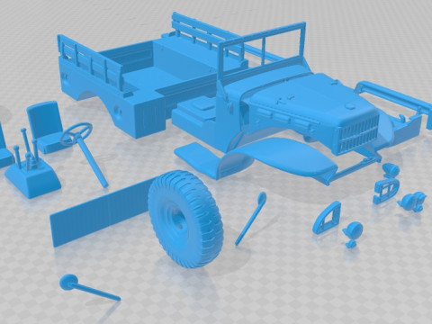 Dodge WC-52 1942 Printable Truck 3D Принт Модель