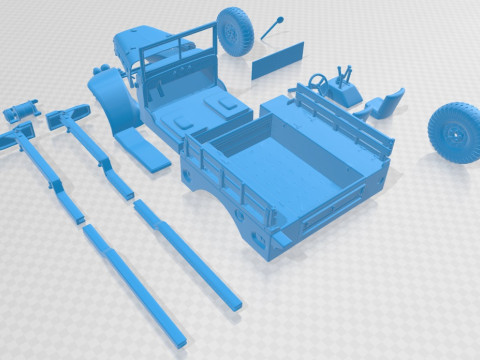Dodge WC-52 1942 Printable Truck 3D Принт Модель