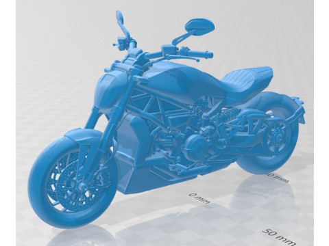 Ducati X Diavel 2016 Printable Motorbike 3D Print Model