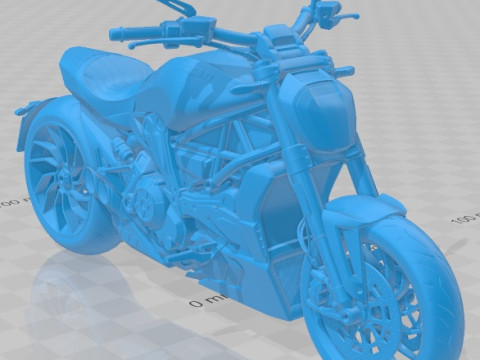 Ducati X Diavel 2016 Printable Motorbike 3D Baskı Modeli