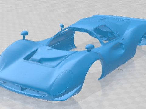 Ferrari 330 P4 1967 Printable Body Car 3D प्रिंट मॉडल