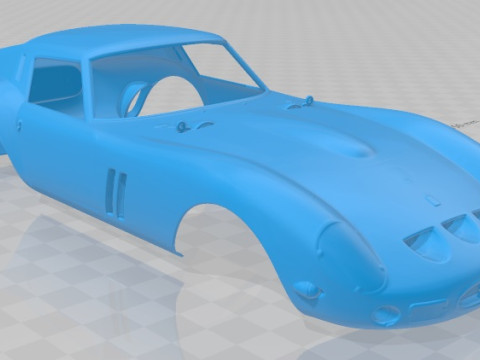 Ferrari 250 GTO 1962 Printable Body Car 3D 打印模型