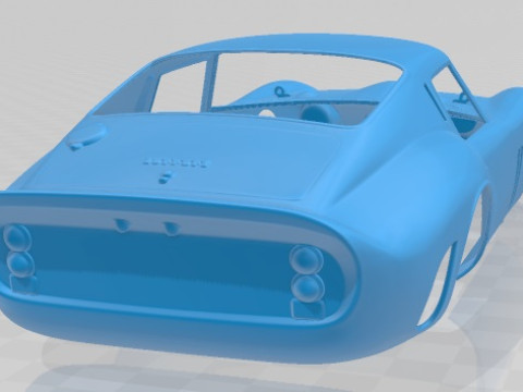 Ferrari 250 GTO 1962 Printable Body Car 3D 打印模型