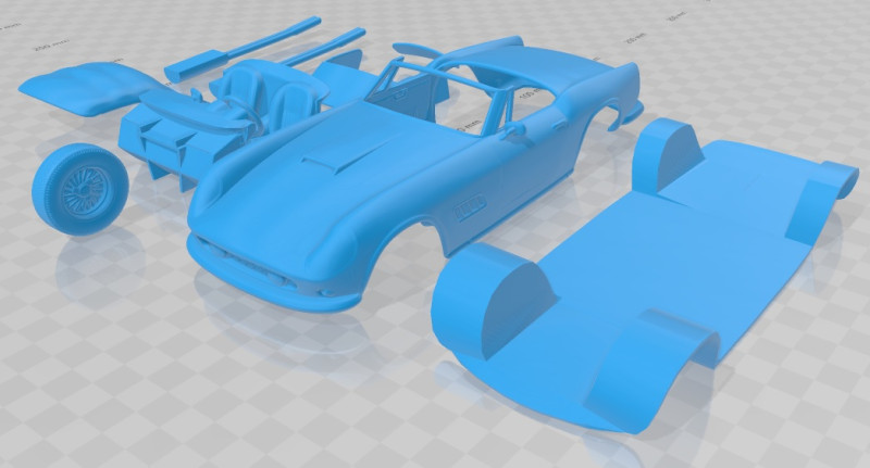 Ferrari 250 GT California SWB Spyder 1958 Printable Car Modèles 3D en vedette .c4d .max .obj .3ds .fbx .stl .blend 