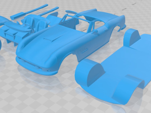 Ferrari 250 GT California SWB Spyder 1958 Printable Car Modelo de impresión 3D