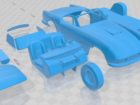 Ferrari 250 GT California SWB Spyder 1958 Printable Car Modèles 3D en vedette