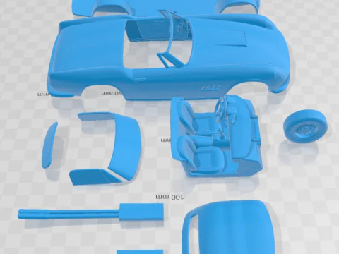 Ferrari 250 GT California SWB Spyder 1958 Printable Car 3D Print Model