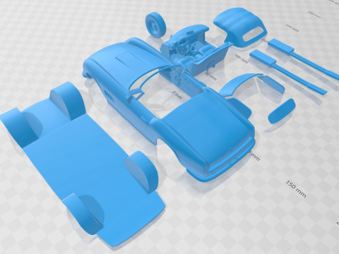 Ferrari 250 GT California SWB Spyder 1958 Printable Car Modèles 3D en vedette
