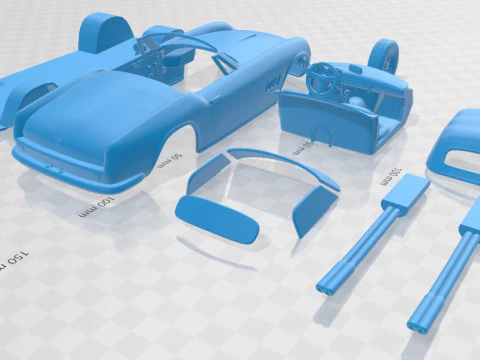 Ferrari 250 GT California SWB Spyder 1958 Printable Car 3D Print Model