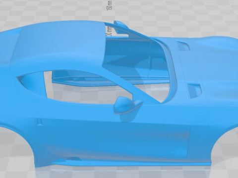 Ferrari Omologata 2020 Printable Body Car Modèles 3D en vedette
