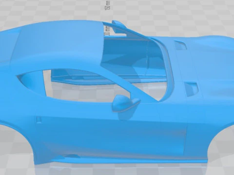 Ferrari Omologata 2020 Printable Body Car 3D Print Model