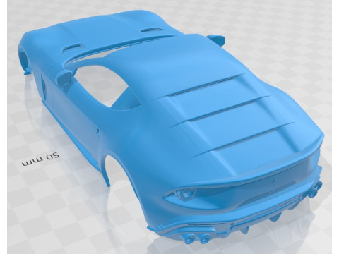 Ferrari Omologata 2020 Printable Body Car Modèles 3D en vedette