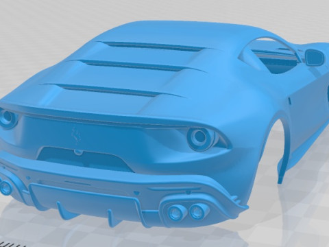 Ferrari Omologata 2020 Printable Body Car Modèles 3D en vedette
