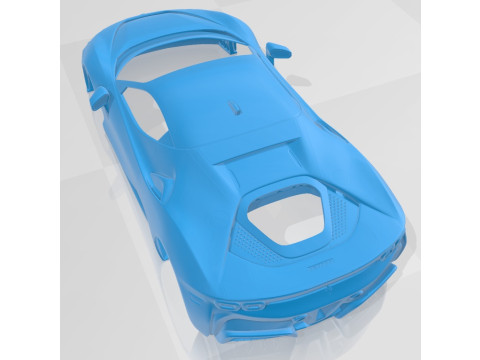 Ferrari SF90 Stradale 2021 Printable Body Car Model Cetak 3D