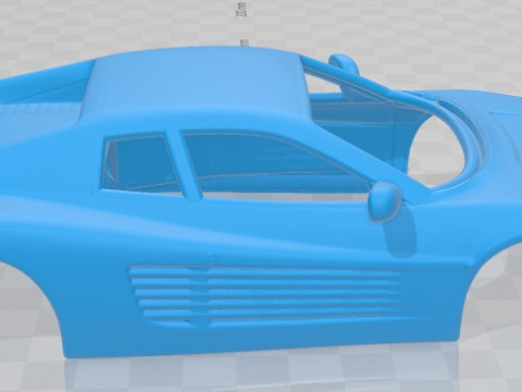 Ferrari Testarossa 512TR 1991 Printable Body Car 3D 프린트 모델