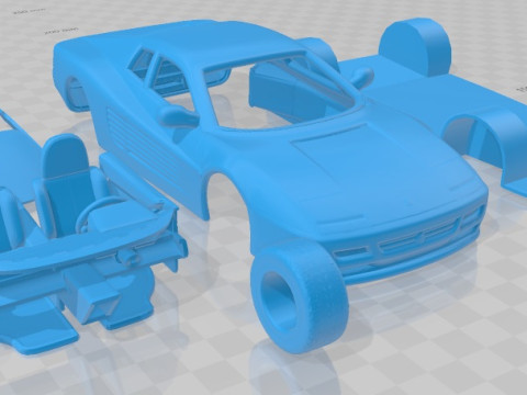 Ferrari Testarossa 512TR 1991 Printable Car Modèles 3D en vedette