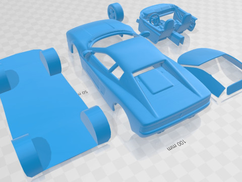Ferrari Testarossa 512TR 1991 Printable Car Modèles 3D en vedette