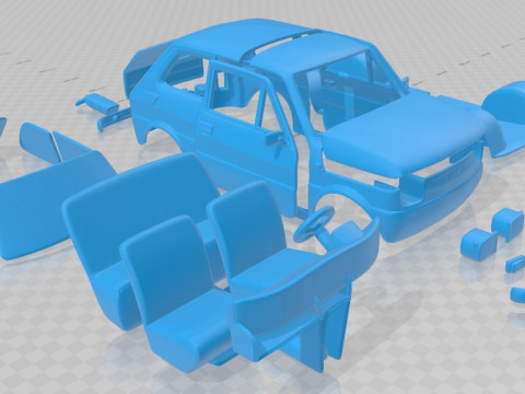 Fiat 126 1976 Printable Car 3D printmodel
