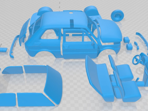 Fiat 126 1976 Printable Car 3D printmodel