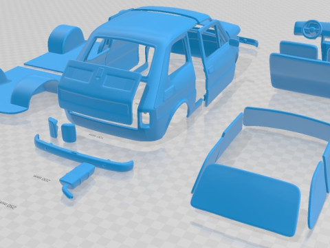 Fiat 126 1976 Printable Car 3D printmodel