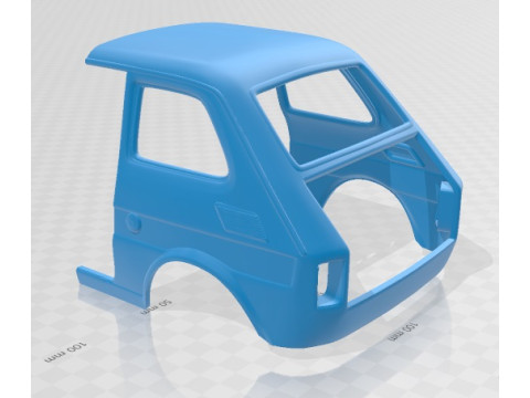 Fiat 126 1976 Printable Car 3D printmodel