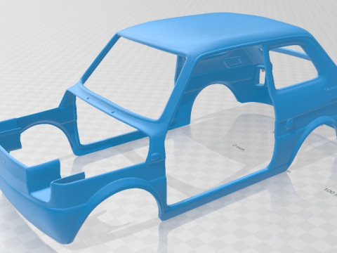 Fiat 126 1976 Printable Car 3D printmodel