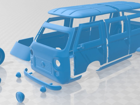 Fiat 850 Familiare Printable Van Model do druku 3D