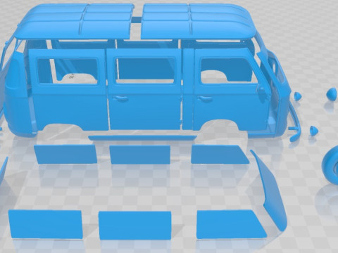 Fiat 850 Familiare Printable Van 3D Принт Модель