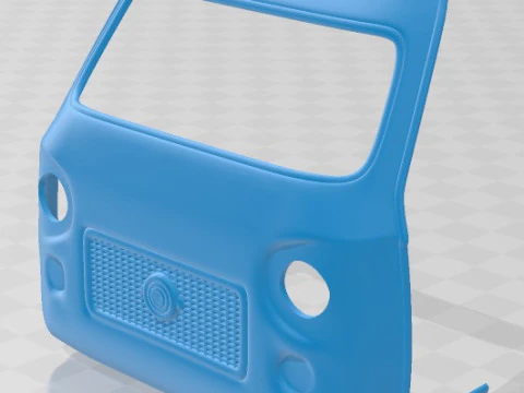 Fiat 850 Familiare Printable Van 3D Print Model