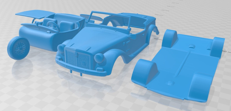 Fiat Siata Spring 1968 Printable Car 3D 打印模型 .c4d .max .obj .3ds .fbx .stl .blend 