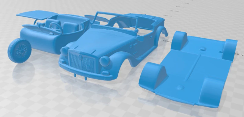 Fiat Siata Spring 1968 Printable Car 3D Print Model .c4d .max .obj .3ds .fbx .stl .blend 