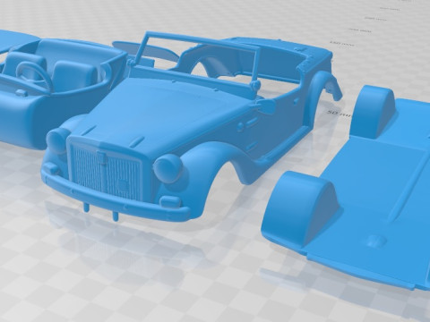Fiat Siata Spring 1968 Printable Car 3D Принт Модель
