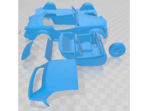 Fiat Siata Spring 1968 Printable Car 3D 打印模型