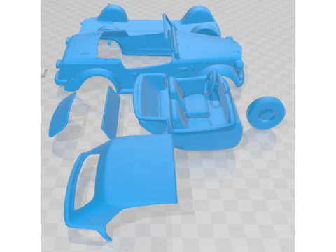 Fiat Siata Spring 1968 Printable Car 3D Print Model