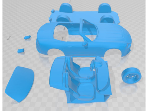Fiat 124 Spider Abarth 2017 Printable Car Modèles 3D en vedette