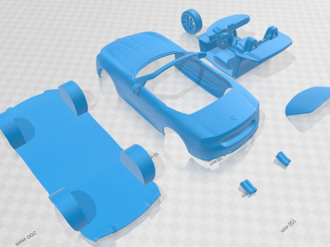 Fiat 124 Spider Abarth 2017 Printable Car Modèles 3D en vedette