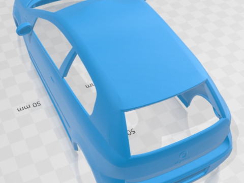 Fiat Punto Evo 3 Doors 2010 Printable Body Car 3D Принт Модель
