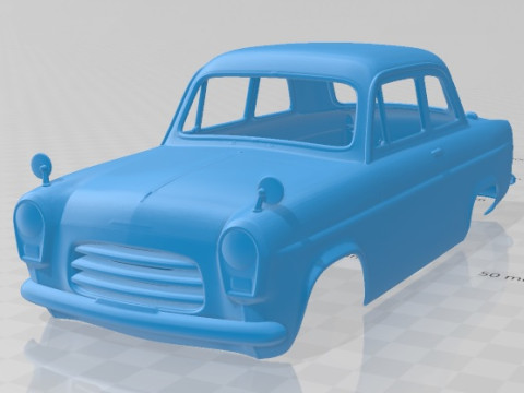 Anglia 100E 1953 Printable Body Car Modelo de impresión 3D