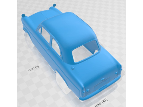 Anglia 100E 1953 Printable Body Car 3D-Druckmodell