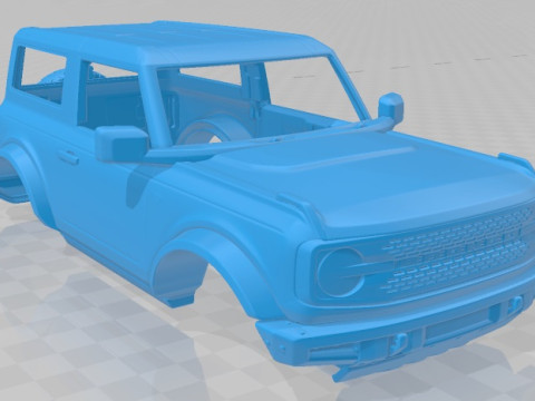Bronco 2021 2 Door Printable Body Car 3D Принт Модель