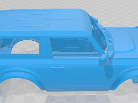 Bronco 2021 2 Door Printable Body Car 3D Принт Модель