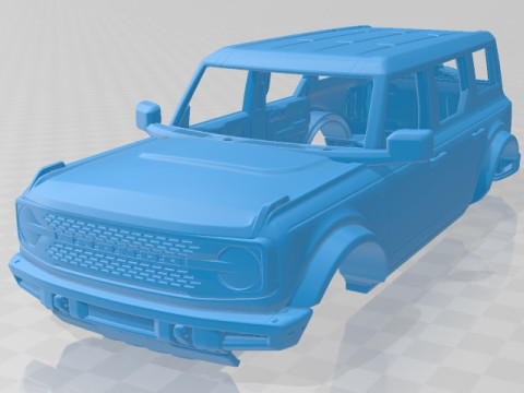 Bronco 2021 4 Door Printable Body Car 3Dプリントモデル