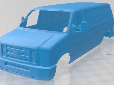 E Series 2011 Printable Body Van 3D Print Model