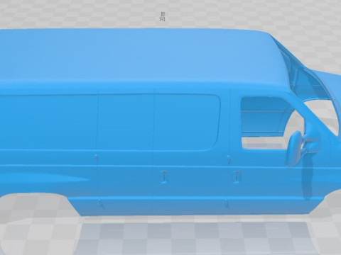 E Series 2011 Printable Body Van 3D Print Model