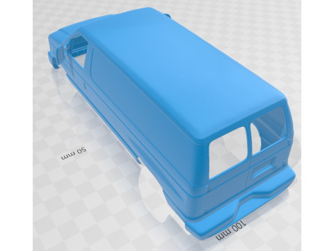 E Series 2011 Printable Body Van 3D Print Model