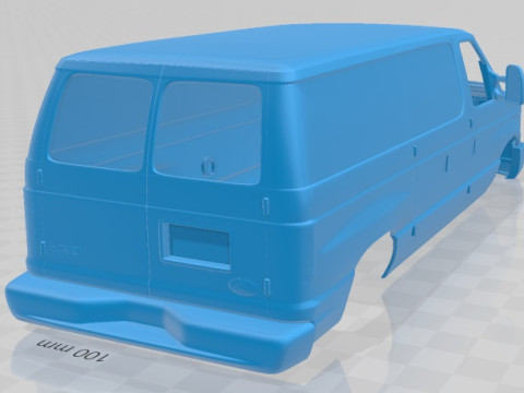 E Series 2011 Printable Body Van 3D Print Model